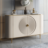 Trueliving Monk White Side Console Table H 34" x W 36" x D 12"